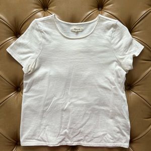 Cream/off-white XS Madewell T-shirt/blouse, nice heavy fabric